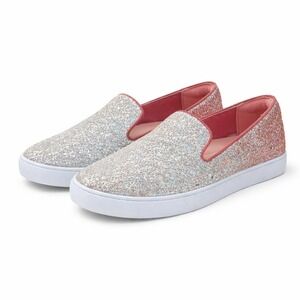 Birdies Glitter Slip On‎ Sneakers Rose Gold Sparkle Comfort Shoes Women